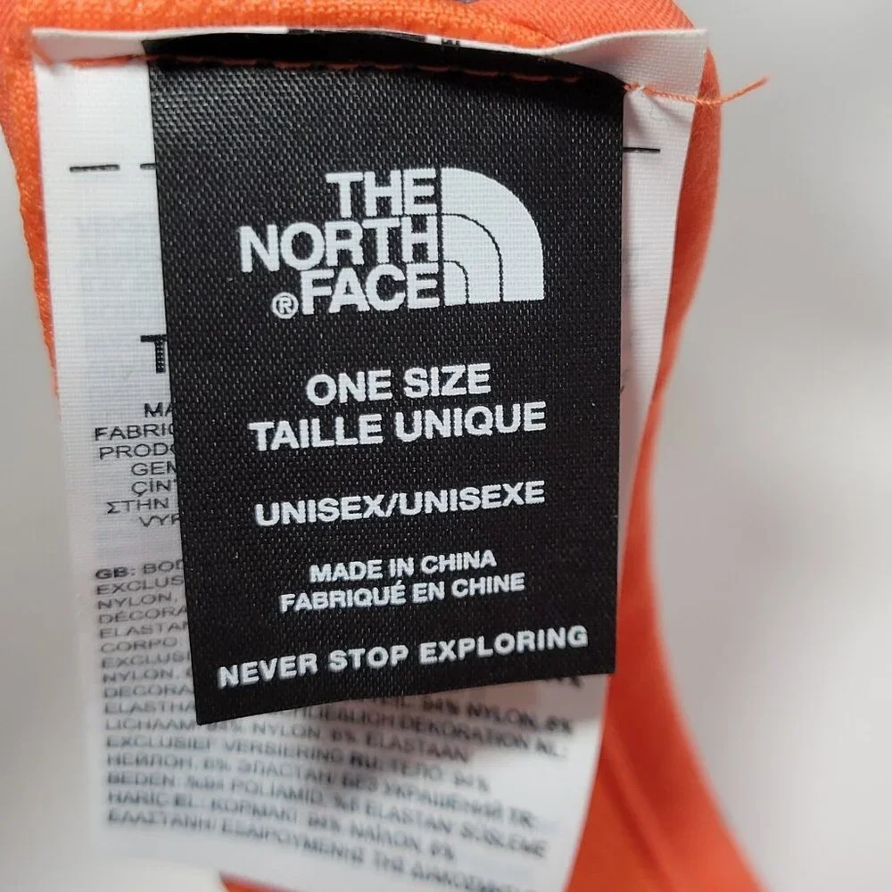 The North Face Sun Visor Orange Tropical Paintbrush Adjustable Golf Running NWOT